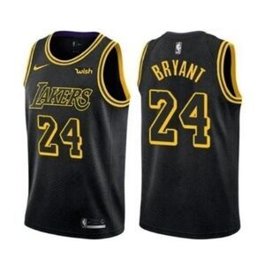 Men's Lakers #24 Kobe Bryant Black Mamba